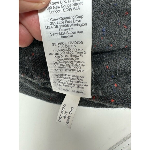 Madewell Cardigan Sweater charcoal Open Front‎ 2 Pocket size Women's Medium $96 - Picture 13 of 13